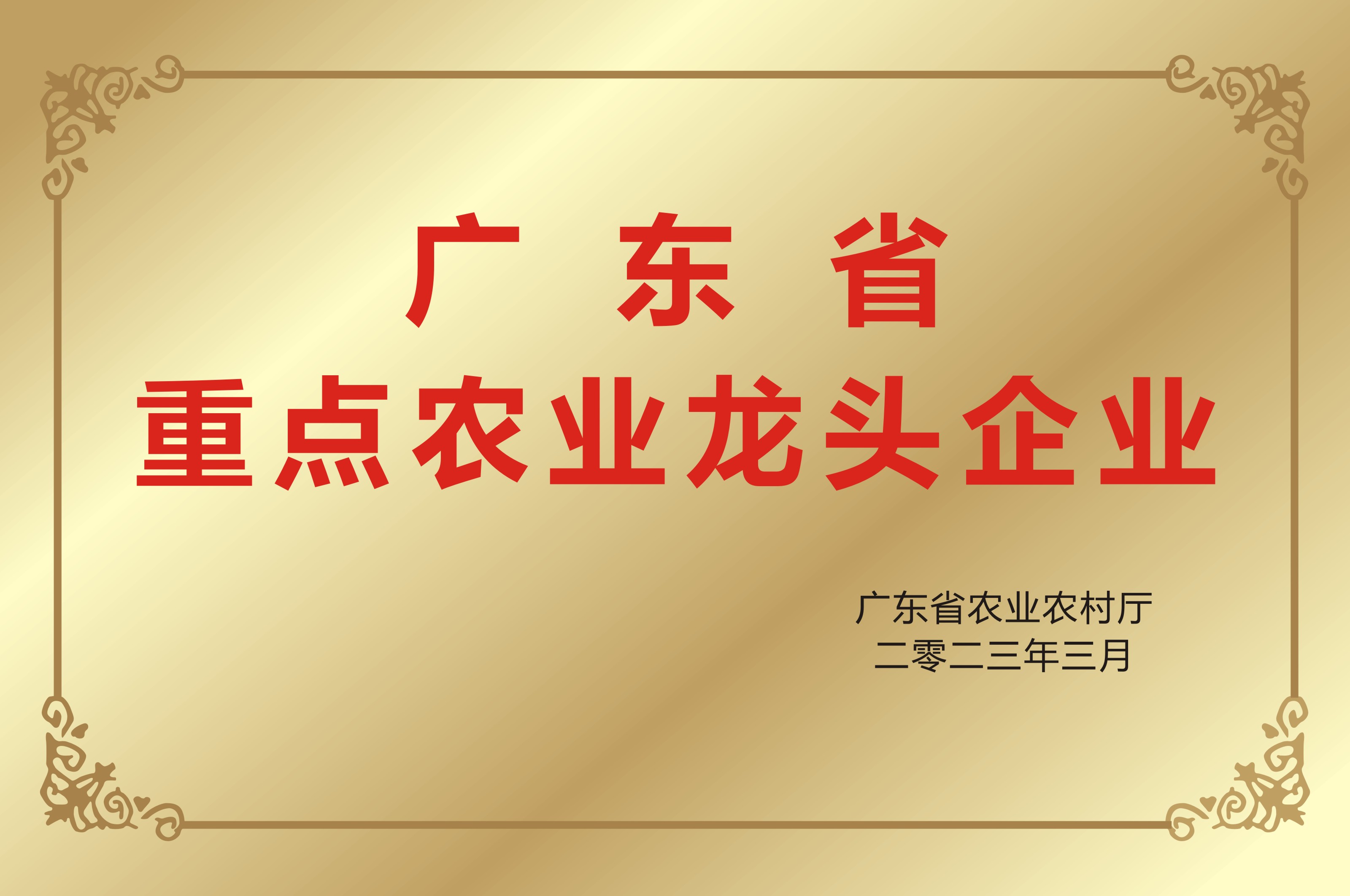 廣東省農業龍頭企業（yè）